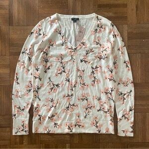 Ann Taylor cherry blossom sweater size M